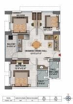 JB Polaris photo 4 - 3 BHK Apartment in Tamando, Bhubaneswar