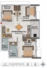 JB Polaris photo 5 - 3 BHK Apartment in Tamando, Bhubaneswar