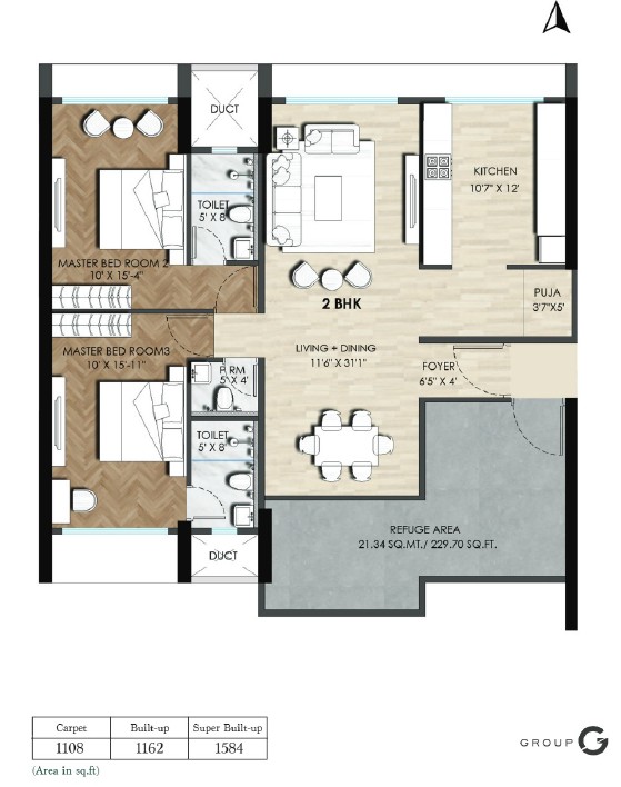 2 BHK Apartment